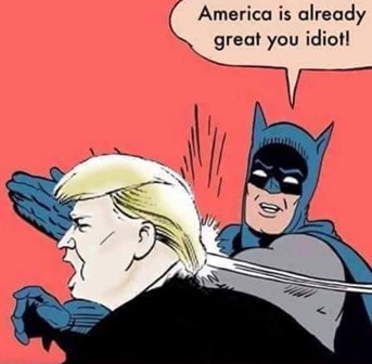 Batman Slaps Trump